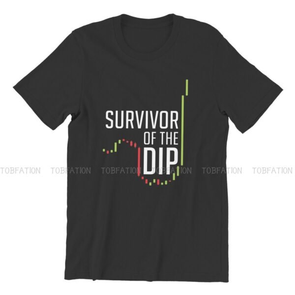 Bitcoin Cryptocurrency Miners Meme Men's TShirt Survivor Of The Dip Fashion Polyester T Shirt Original Sweatshirts Hipster - Image 4