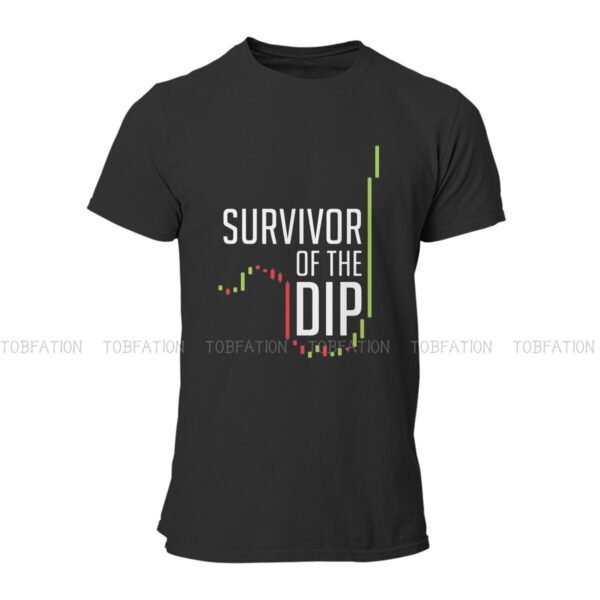 Bitcoin Cryptocurrency Miners Meme Men's TShirt Survivor Of The Dip Fashion Polyester T Shirt Original Sweatshirts Hipster - Image 5