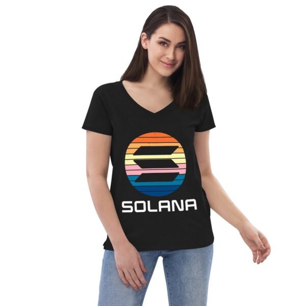 Solana Women’s recycled v-neck t-shirt - Image 3